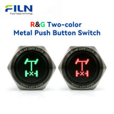 Bouton-Poussoir Personnalisé Blocage de Différentiel Symbole Verrouillage 12V 16mm Faisceau de Câbles Métallique Montage sur Panneau Automobile Marine FILN