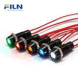 12V Kontrollleuchte 8mm LED Metall Einbaukopf IP67 für CNC-Panel FILN