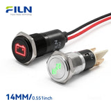 Universal Car Symbol LED Pilot Light Metal Dash Indicator Light | FILN