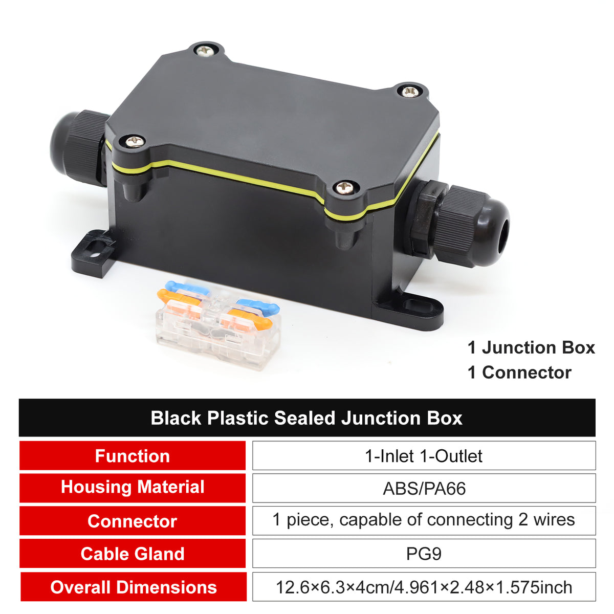 Electrical Junction Box WB3-2T Waterproof Wire Connector Shell FILN