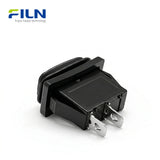 On and Off Rocker Switch Waterproof KCD3 2-Pin Manual Control Black Rocker Switch FILN