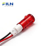 Pilot Light Indicator 220v 10mm Plastic Indicator Light Snap-in Panel Mount for FILN