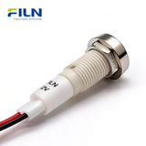 10mm Plastic Indicator Pilot Lamp 220V PA66 Wired Screw Mount FILN