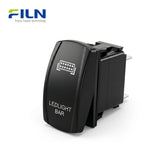 Boat Rocker Switch Black Symbol Illuminated 5PIN KCD4 12V-24V Yacht Power Switch FILN