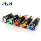 14mm Kontrollleuchte EIN Metall-Kontrolllampe 12V 110V 220V | Pin-Anschluss | CNC & Medizin FILN