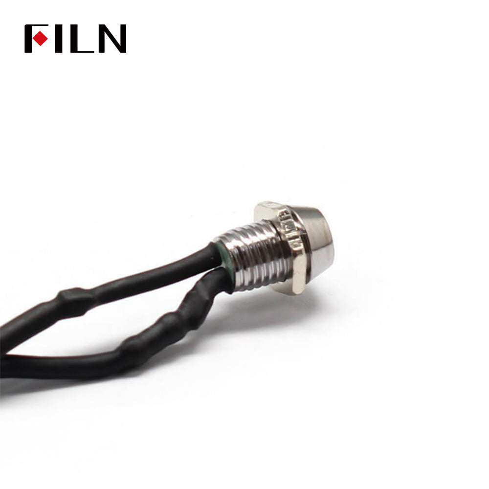 FILN 6MM Green LED Indicator Light MINI Indicating Lamp 12-24V