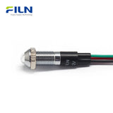 Red/Green Bi-color LED Indicator Light 8mm IP67 Waterproof for CNC FILN