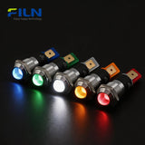 14mm Light Indication Metal LED Light 12V 220V High Head Pin Indicator FILN