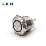 19mm 4PIN Push Button Switch Ring LED Momentary Stainless Steel for CNC/Marine | FILN