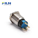 19mm 3 Way Push Button Switch 2 3 Position with LED Light Rotary Selector FILN