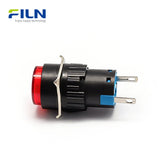 16mm PA66 Plastic 110V Indicator Light Round High Head 2-Pin Terminal FILN