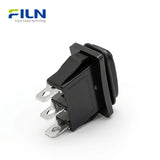 3 Way Rocker Switches No Light Black KCD3 3-Pin ON-OFF-ON Rocker Switch FILN