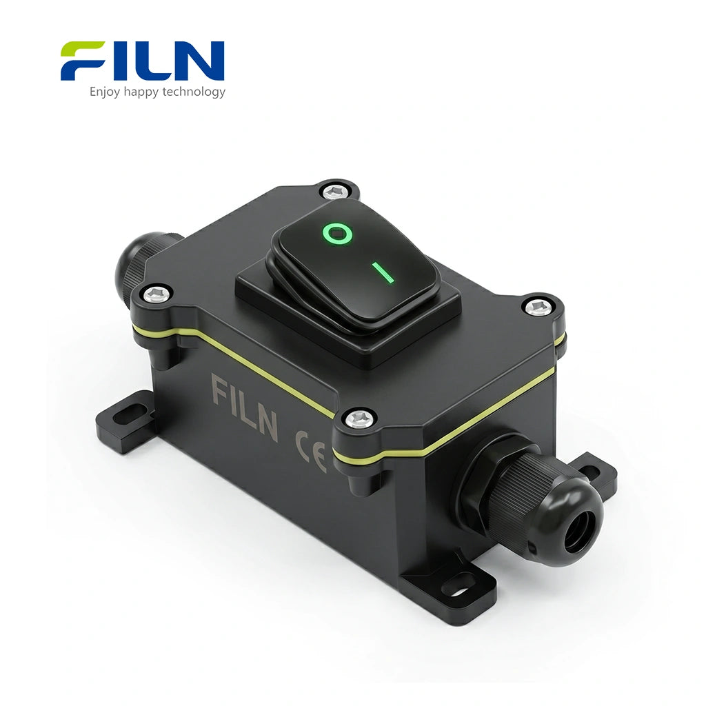 Big Rocker Pvc Switch Plastic Junction Box with KCD4 4-Pin 30A Waterproof Rocker Switch FILN ...