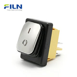 4 Pin Rocker Switch Stainless Steel Surface KCD4 Waterproof Rocker Switch CE Certified FILN Factory