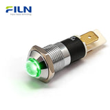 14mm Light Indication Metal LED Light 12V 220V High Head Pin Indicator FILN