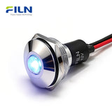 Lighting Indicators 22mm 24V High Head Metal LED Pre-wired Signal Lamp FILN
