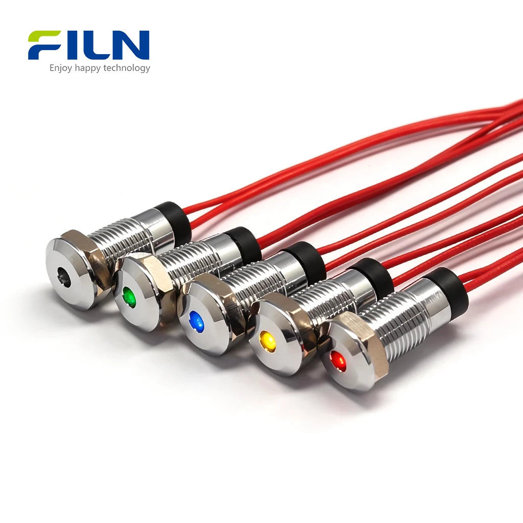 Led Dc Indicator DC Indicator Light 8MM Waterproof LED Signal Lamp for Control Panels F ...
