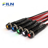 12 Volt Indicator Light 8mm IP67 Waterproof Panel Mount LED FILN