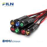 Metal Malfunction Indicator Light with Wire or Pin Terminals | FILN