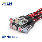 Metal Malfunction Indicator Light with Wire or Pin Terminals | FILN