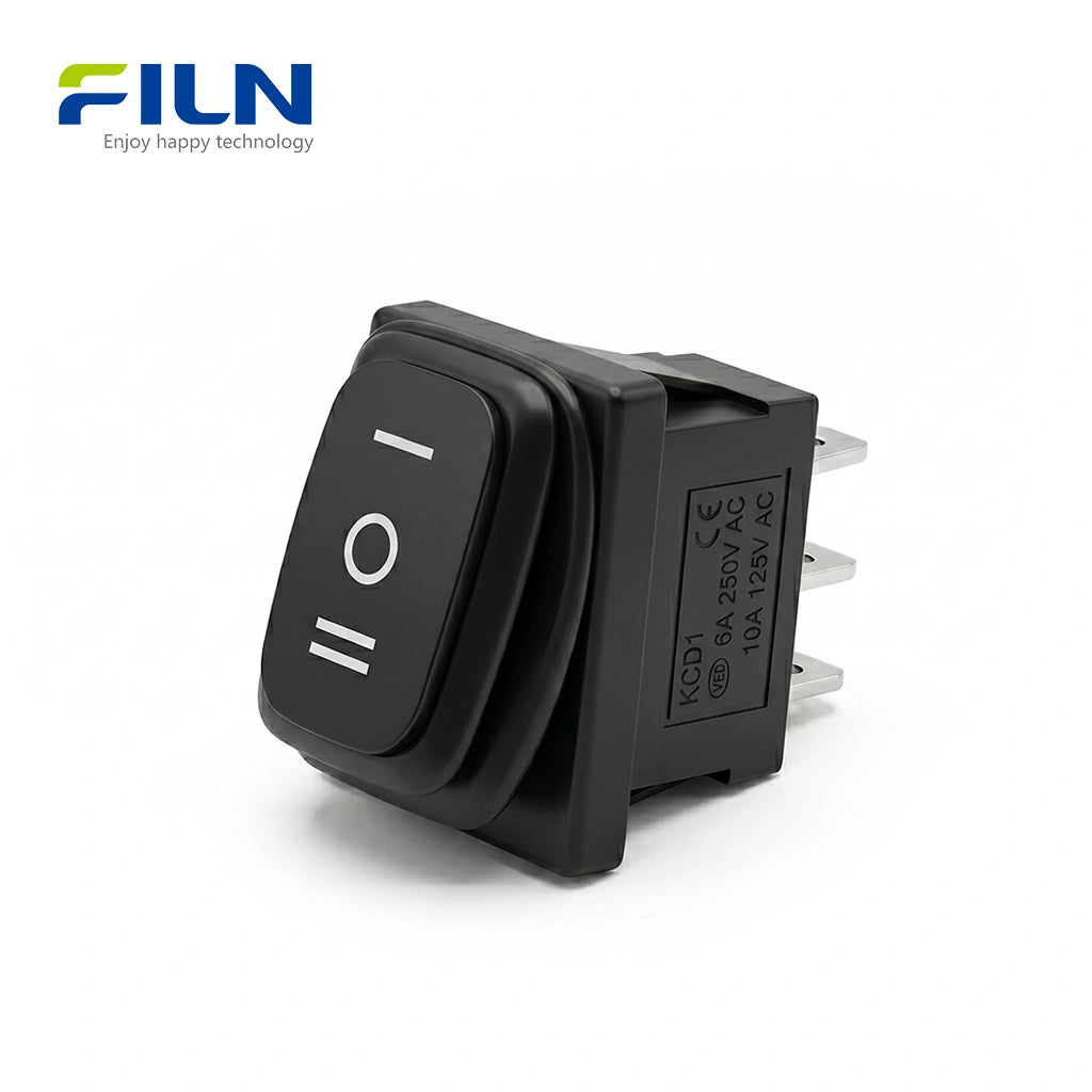 Three Position Rocker Switch 3 Position Rocker Switch ON-OFF-ON No lights MINI Rocker Switch 3-Pin ...