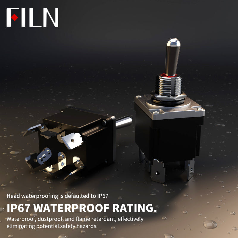 12MM Toggle Switch R&G Dual color Design IP67 Waterproof
