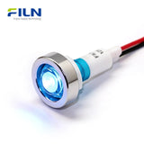 10mm Plastic Pilot Light 12V-220V Wire Lead Threaded Mounting for Sale FILN