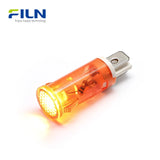 Plastic Pilot Light Electrical 12.5mm 12V 110V 220V 2-Pin Snap-in Panel Mount for FILN