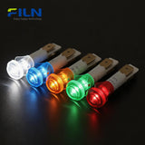 Plastic LED Indicator Lamps 10mm 12V-220V 2-Pin Snap-in Panel Mount for Kitchen Equipment FILN