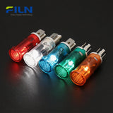 Plastic Pilot Light Electrical 12.5mm 12V 110V 220V 2-Pin Snap-in Panel Mount for FILN