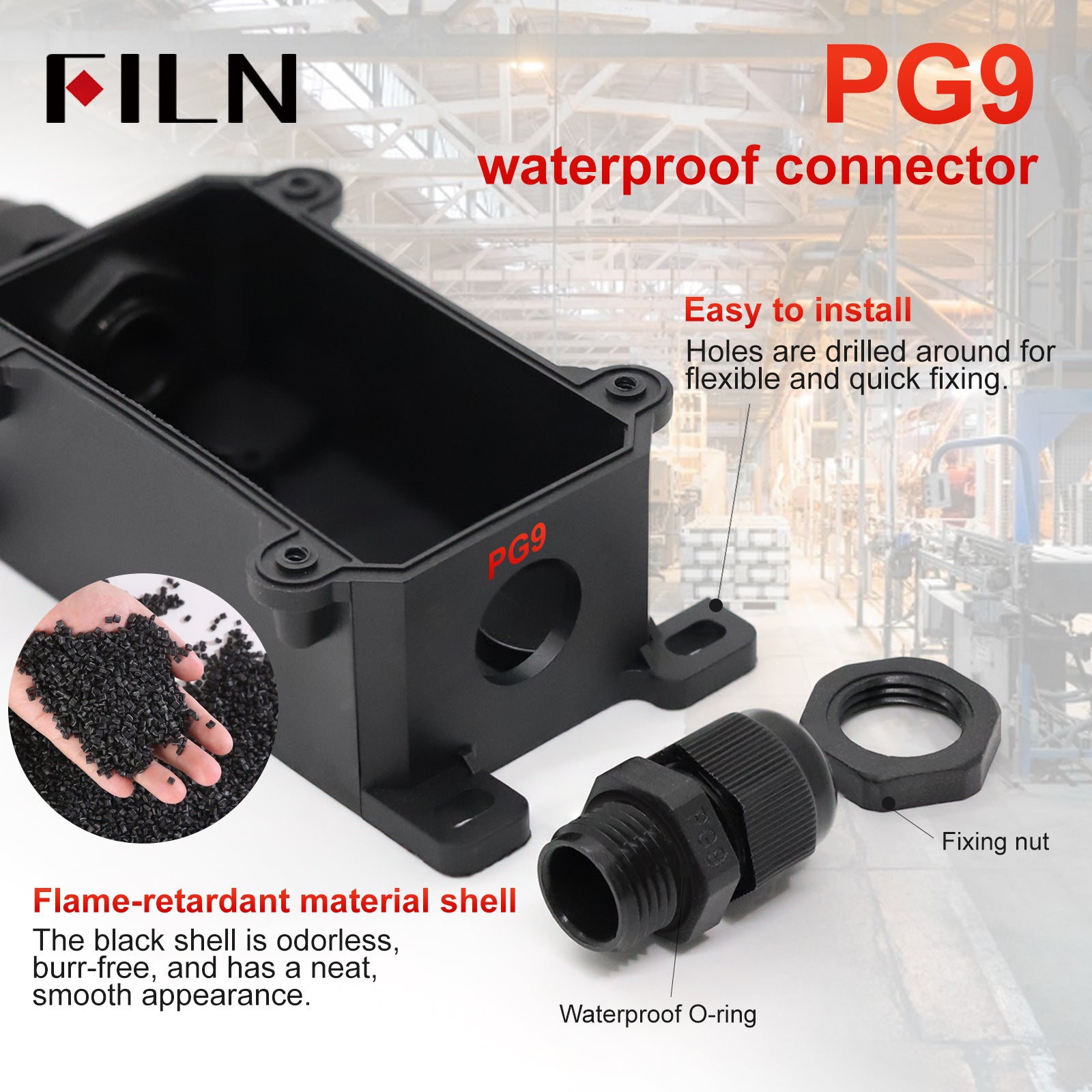 FILN Toggle Switch Box Waterproof Electrical Control Unit ON-OFF-ON