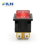 Rocker Switches 12V 30A 4Pin Wiring UL ON-OFF with LED Light 5-220V FILN