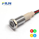 RG Indicator Light Dual Color Red Green LED IP67 Waterproof Metal Pilot Lamp for Industrial & Commercial Panels