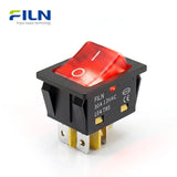 Rocker Switches 12V 30A 4Pin Wiring UL ON-OFF with LED Light 5-220V FILN