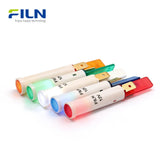 Voyant LED 12 V 8 mm plastique PA66 à dessus plat 2 broches à clipser pour montage sur panneau FILN