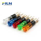 Kontrollleuchte LED 8mm Kunststoff PA66 Flacher Kopf 2-polig Snap-in-Frontplattenmontage FILN
