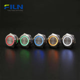 Momentary Push Button Switch 19mm Ultra-thin Switch IP67 Waterproof 4-Pin LED Stainless Steel | FILN