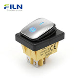 4 Pin Rocker Switch Stainless Steel Surface KCD4 Waterproof Rocker Switch CE Certified FILN Factory