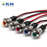 12V LED-Anzeigeleuchten 16mm Wasserdicht Vorverdrahtet für Geräte FILN