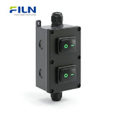 Waterproof Junction Box Outdoor KCD4 Rocker Switch 30A 4-Pin Screw Terminal FILN