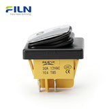 4 Pin Rocker Switch Stainless Steel Surface KCD4 Waterproof Rocker Switch CE Certified FILN Factory