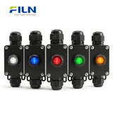 Petite boîte de jonction électrique ronde KCD1 Interrupteur à bascule PA66 Étanche FILN Certifié UL CE