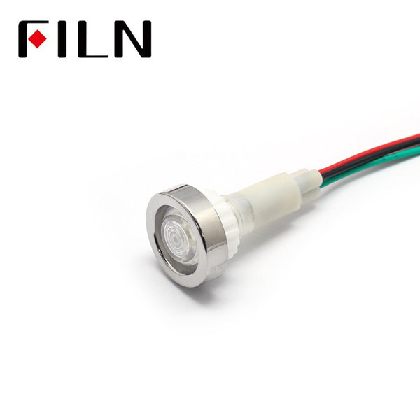 Double Color Electroplating Ring LED Plastic Indicator Light High Quality