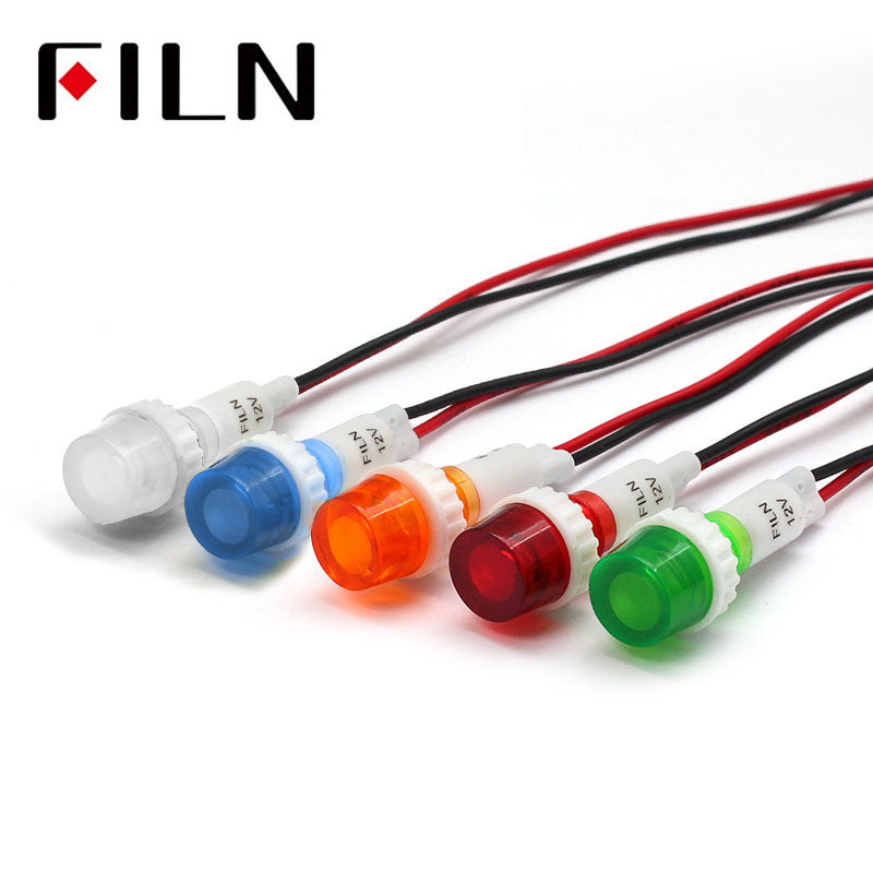 10MM 120V 240V PANNEAU NÉON INDICATEUR LUMIÈRES LAMPE Couleur