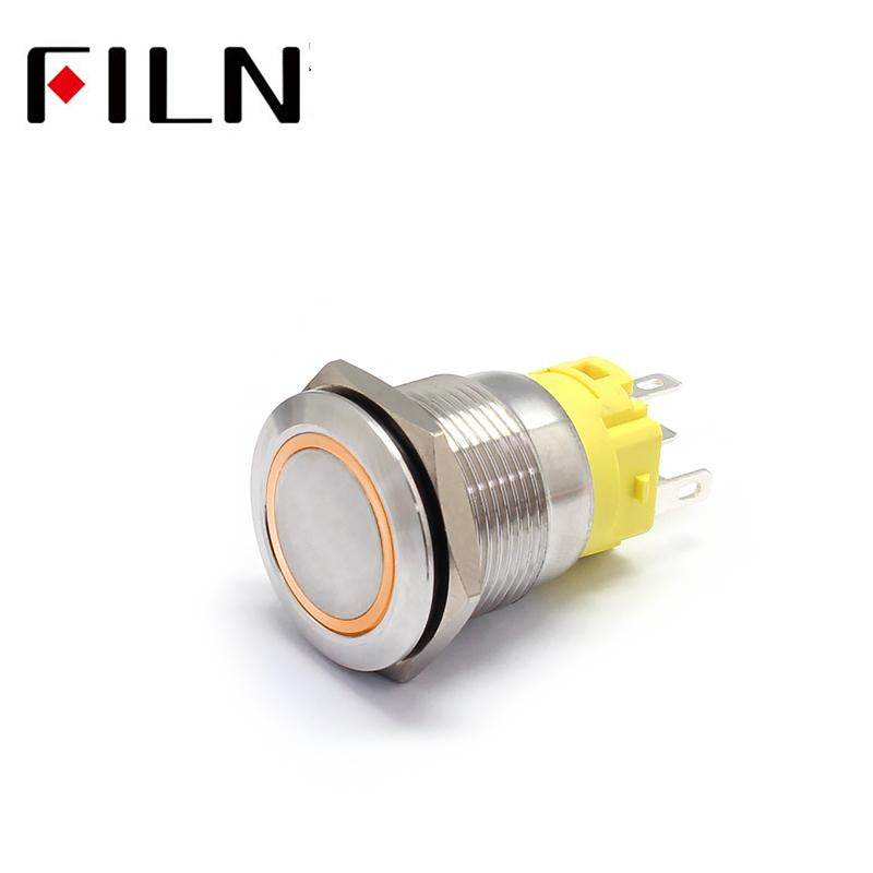 19MM 110V UL IP67 Stainless steel PUSH BUTTON SWITCH Parts