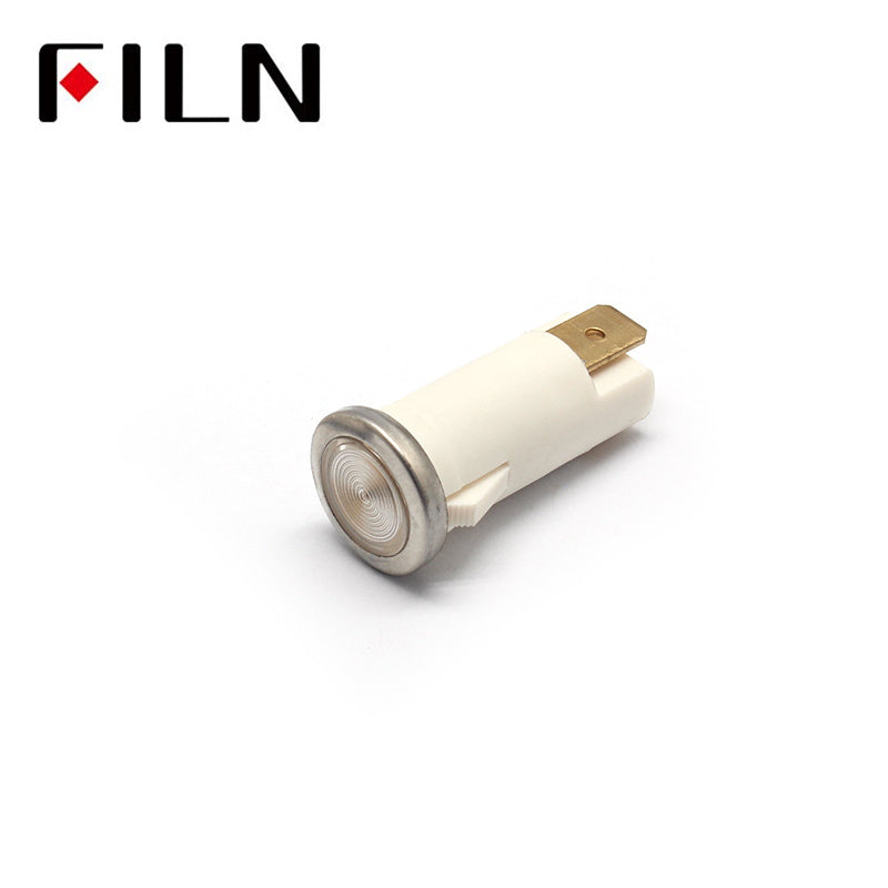 12.5mm Red Medical Equipment 480v Indicator Light White