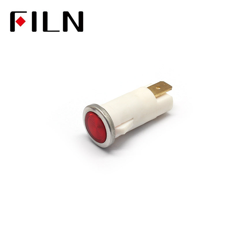 12.5mm Red Medical Equipment 480v Indicator Light Red