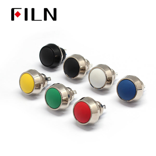 FILN IP6712MM 12V 220V Mini interrupteur à bouton-poussoir 2pin meilleur prix