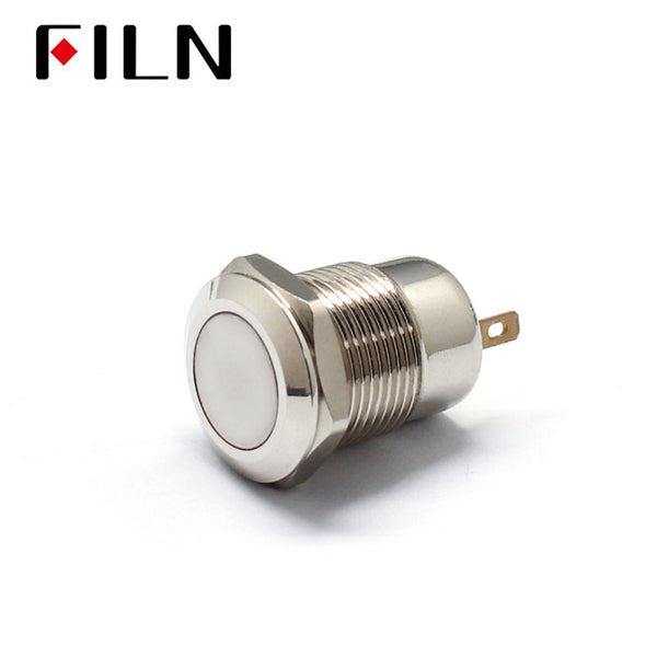 12V Momentary Waterproof ip67 Push Button Switch Front