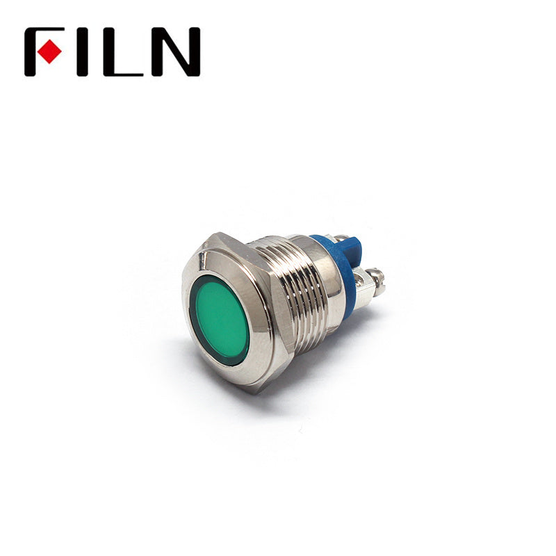 16mm 24V LED Screw Feet Metal Indicator Light china